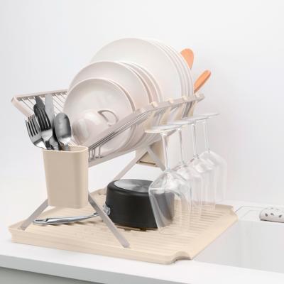 Escurreplatos plegable XL Sinkside soft beige