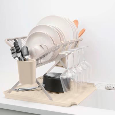 Escurreplatos plegable XL Sinkside soft beige