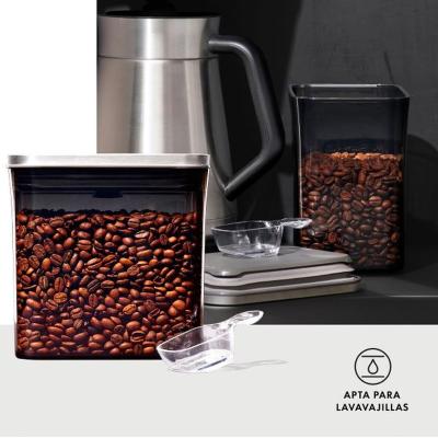 Bote Pop Oxo caf� tintado con cuchara servir 1,6 L