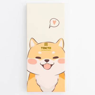 Set par palillos perro Shiba y soportes apoyo