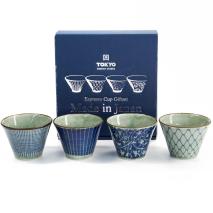 Set 4 tassa caf� Mashiko assortida 200 ml