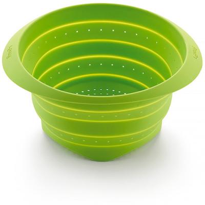 Escurridor silicona plegable 23 cm verde