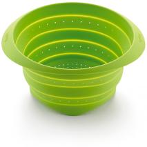 Escurridor silicona plegable 23 cm verde