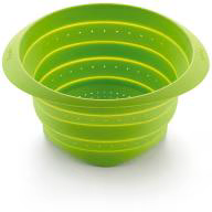 Escurridor silicona plegable 23 cm verde