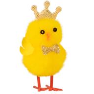 Pollito amarillo de Pascua con Corona dorada