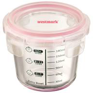 Pot vidre amb mesures i tapa Baby bowl rod� 200 ml