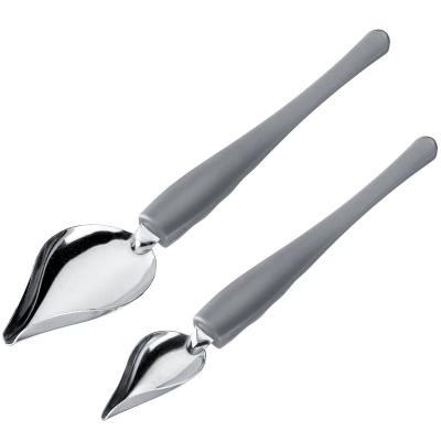 2x cucharas decoradoras platos