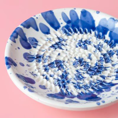 Plato rallador Persia azul peque�o 12,5 cm