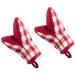Juego 2 manoplas de cocina 100% alg Vichy rojo