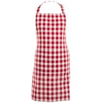 Delantal de cocina 100% algod�n Vichy rojo