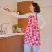 Delantal de cocina 100% algod�n Vichy rojo