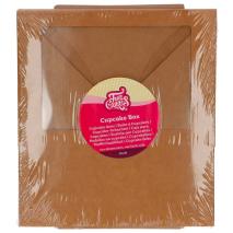 Set 3 Cajas para 6 cupcakes Kraft