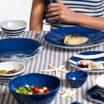 Plato postre Guzzini Riviera 21,5 cm azul