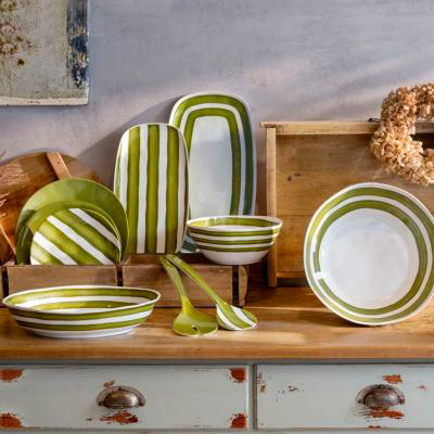 Cubiertos para ensalada Guzzini Riviera verde