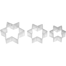 Set 3 tallagaletes estrella 4-5-6,5 cm