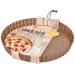 Molde quiche perforado fondo m�vil dorado
