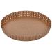 Molde quiche perforado fondo m�vil dorado