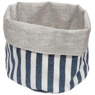 Panera grande Lino-alg 17x18 cm Squares azul