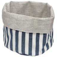 Panera grande Lino-alg 17x18 cm Squares azul