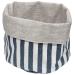 Panera grande Lino-alg 17x18 cm Squares azul