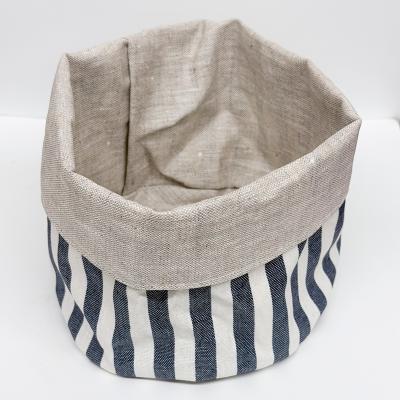 Panera grande Lino-alg 17x18 cm Squares azul