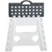 Taburete plegable 36x30x 32 h cm blanco