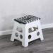 Taburete plegable 36x30x 32 h cm blanco