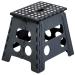Taburete plegable 36x30x 32 h cm negro