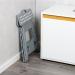 Taburete plegable 31x22x 39 h cm gris