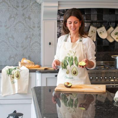 Delantal de cocina 100% algod�n Viva avocado