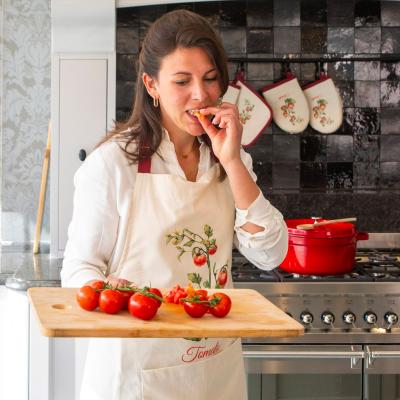 Delantal de cocina 100% algod�n Viva tomato