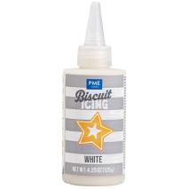 Tubo glaseado para galletas PME 120 g blanco