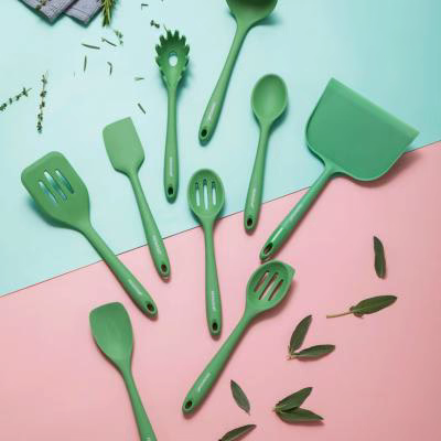 Esp�tula cocinar silicona 27 cm green