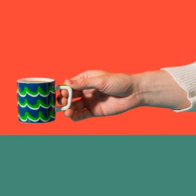 Taza espresso 120 ml Cyan tides blue