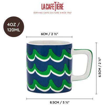 Taza espresso 120 ml Cyan tides blue