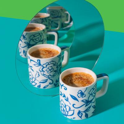Taza espresso 120 ml Floral white