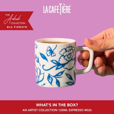 Taza espresso 120 ml Floral white