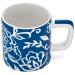 Taza espresso 120 ml Floral blue