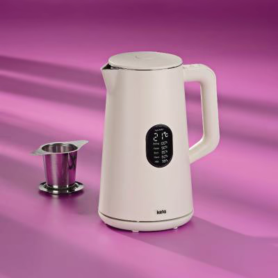 Hervidor acero con selector 5 temperaturas