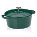 Cazuela hierro fundido esmaltada con tapa verde
