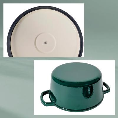 Cazuela hierro fundido esmaltada con tapa verde