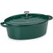 Cazuela oval hierro fund esmaltada 33 cm, 6 L verd