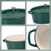 Cazuela oval hierro fund esmaltada 33 cm, 6 L verd