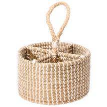 Caddy porta aceiteras y cubiertos natural Seagrass
