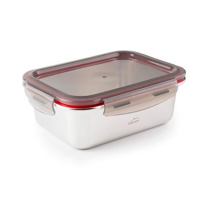 Tupper acero rectangular tapa pl�stico