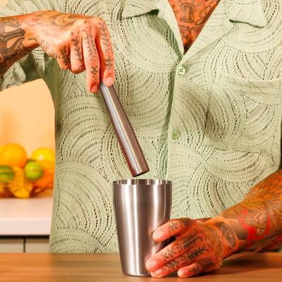 Mano mortero cocteleria inox Vacuvin