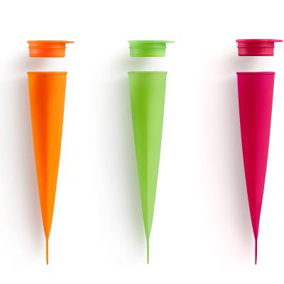 Juego 3 moldes helado calippo colores