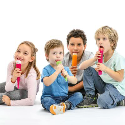 Juego 3 moldes helado calippo colores