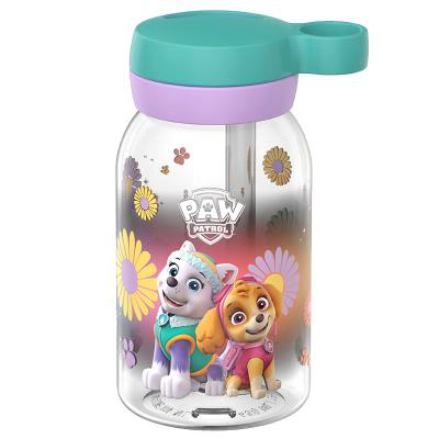 Botella con pajita 450 ml Paw Patrol Girls