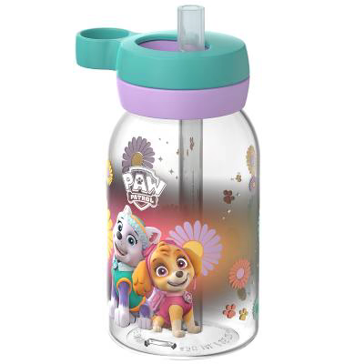Botella con pajita 450 ml Paw Patrol Girls